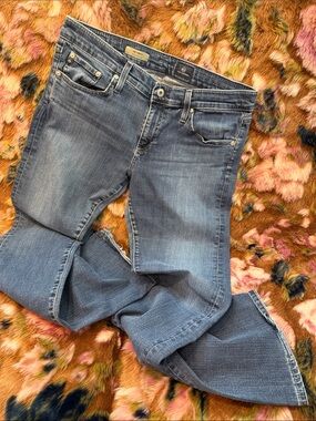 AG Adriano Goldschmied Women's Tomboy Relaxed Straight Blue Jeans Size 32R